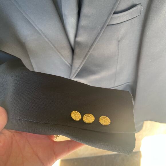 VTG Patrick James Blazer USA Made Surveyor to Gentlemen 2 Button Down 42S Preppy - Picture 4 of 7